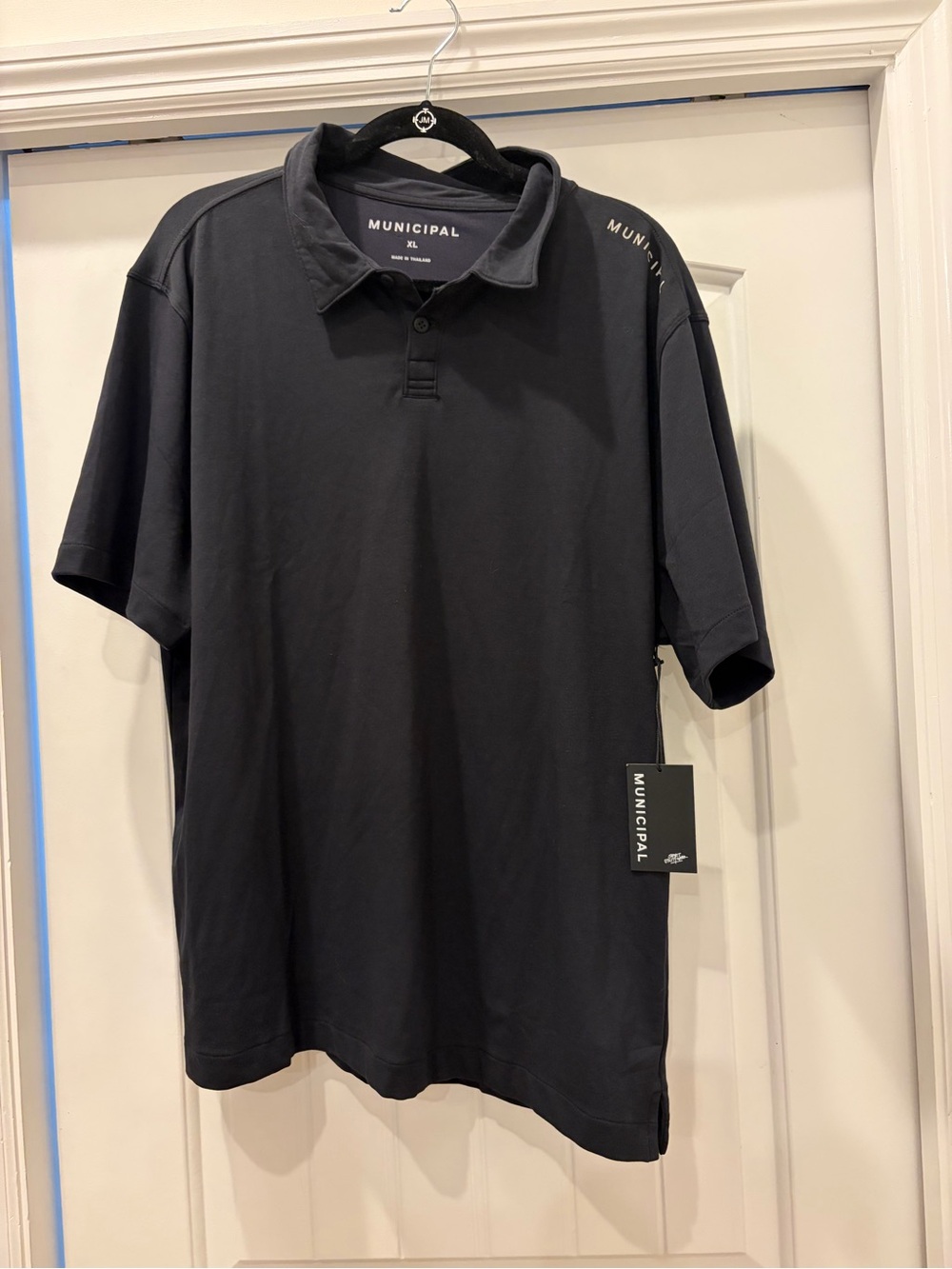 Municipal Men's Black Polo Shirt